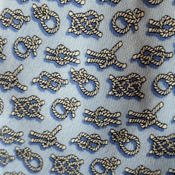 VINEYARD VINES MEN'S TIE  BLUE KNOTS PRINT - Picture 1 of 6